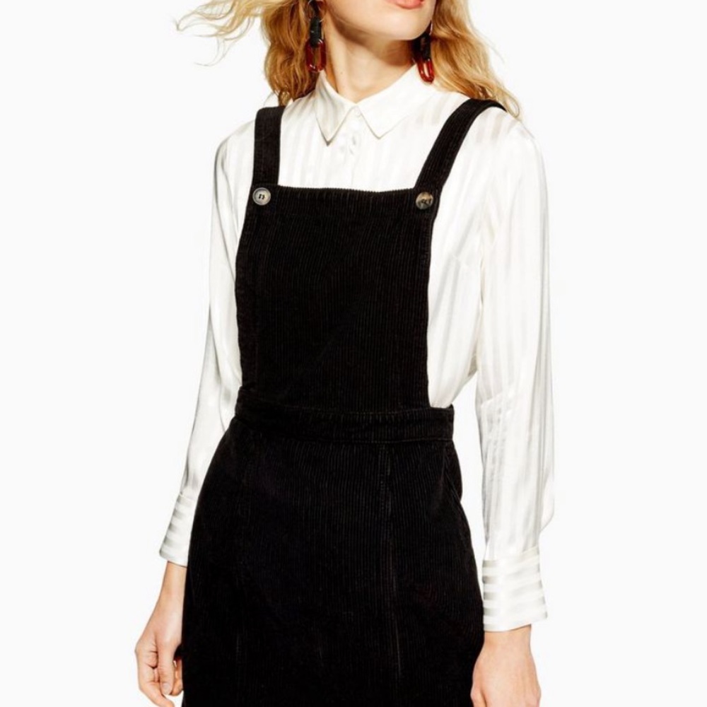 NWOT Topshop corduroy pinafore